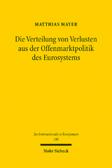 Die Verteilung von Verlusten aus der Offenmarktpolitik des Eurosystems - Matthias Mayer