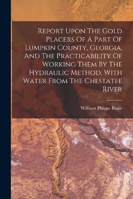 Report Upon The Gold Placers Of A Part Of Lumpkin County, Georgia, And The Practicability Of Working Them By The Hydraulic Method, With Water From The Chestatee River - William Phipps Blake