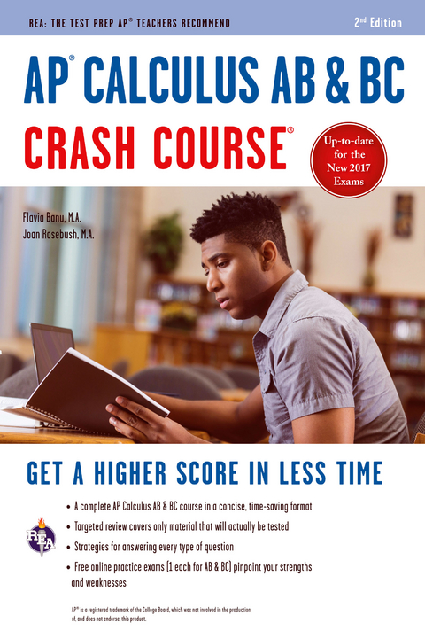 AP(R) Calculus AB & BC Crash Course, 2nd Ed.,  Book + Online -  Flavia Banu,  J. Rosebush