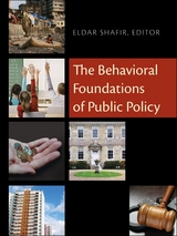 Behavioral Foundations of Public Policy - 