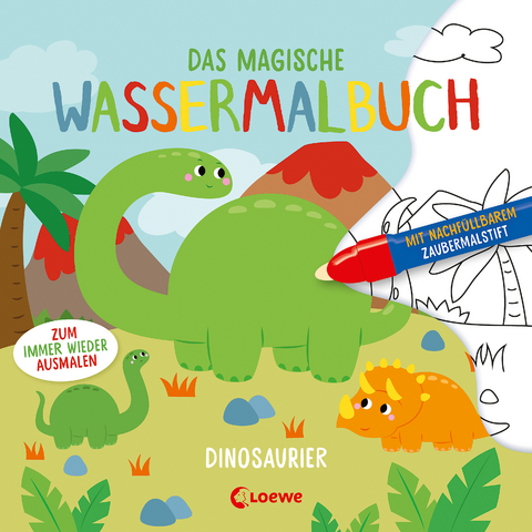 Das magische Wassermalbuch - Dinosaurier