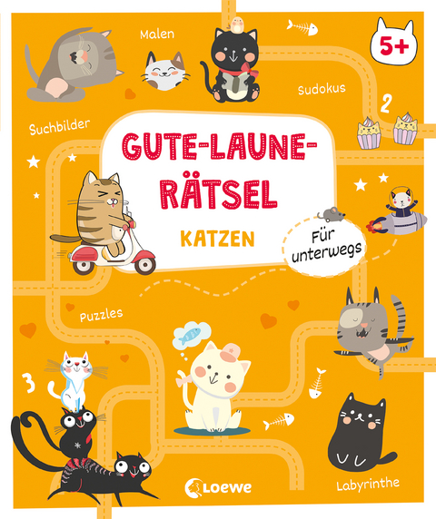 Gute-Laune-Rätsel für unterwegs - Katzen