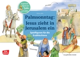 Palmsonntag: Jesus zieht in Jerusalem ein. Erzählschienen-Figurenset