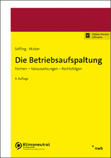 Die Betriebsaufspaltung - Söffing, Günter; Söffing, Matthias; Micker, Lars