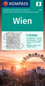 KOMPASS Stadtplan Wien 1:15.000 - 