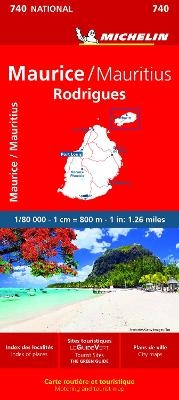 Maurice (Mauritius) - Michelin National Map 740 -  Michelin