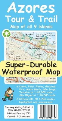 Azores Tour & Trail Super-Durable Map (2nd edition) - Jan Kostura