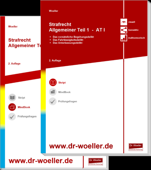 Paket Skript & MindBook - Strafrecht Allgemeiner Teil 1 – AT I - Peter Woeller