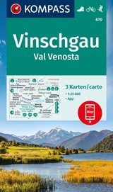 KOMPASS Wanderkarten-Set 670 Vinschgau / Val Venosta (3 Karten) 1:25.000