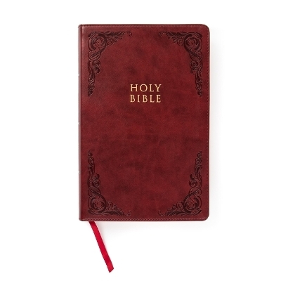 CSB Large Print Personal Size Reference Bible, Burgundy