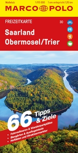 MARCO POLO Freizeitkarte 30 Saarland, Obermosel, Trier 1:115.000 - 