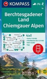 KOMPASS Wanderkarte 14 Berchtesgadener Land, Chiemgauer Alpen 1:50.000