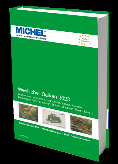 Westlicher Balkan 2023 : Bosnien und Herzegowina, Jugoslawien, Kosovo, Kroatien, Montenegro, Nordmazedonien, Serbien, Slowenien, Triest - Zone B