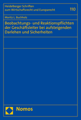 Beobachtungs- und Reaktionspflichten der Geschäftsleiter bei aufsteigenden Darlehen und Sicherheiten - Moritz L. Buchholz