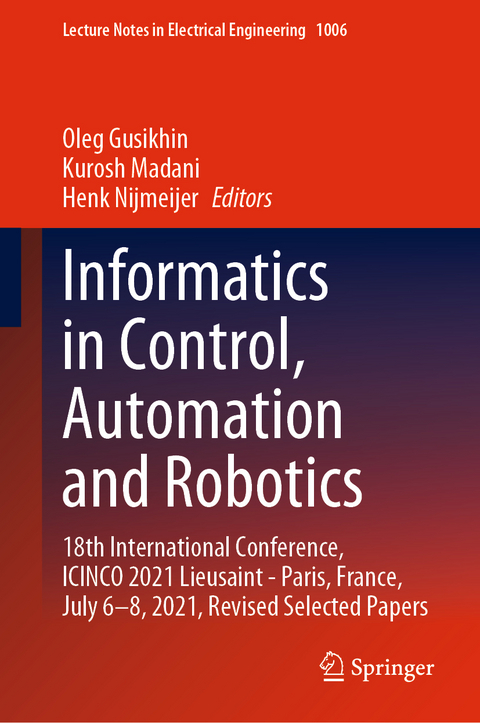 Informatics in Control, Automation and Robotics - 