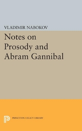 Notes on Prosody and Abram Gannibal -  VLADIMIR NABOKOV