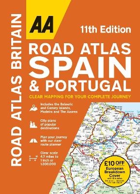 AA Road Atlas Spain & Portugal