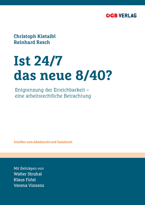 Ist 24/7 das neue 8/40? - Thomas Dullinger, Monika Drs, Peter Schöffmann