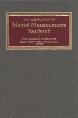 The Seventeenth Mental Measurements Yearbook -  Buros Center