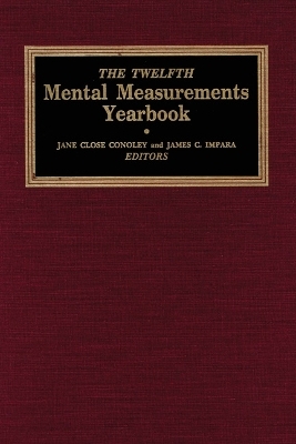 The Twelfth Mental Measurements Yearbook -  Buros Center