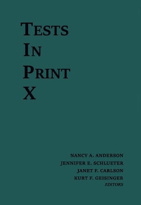 Tests in Print X -  Buros Center