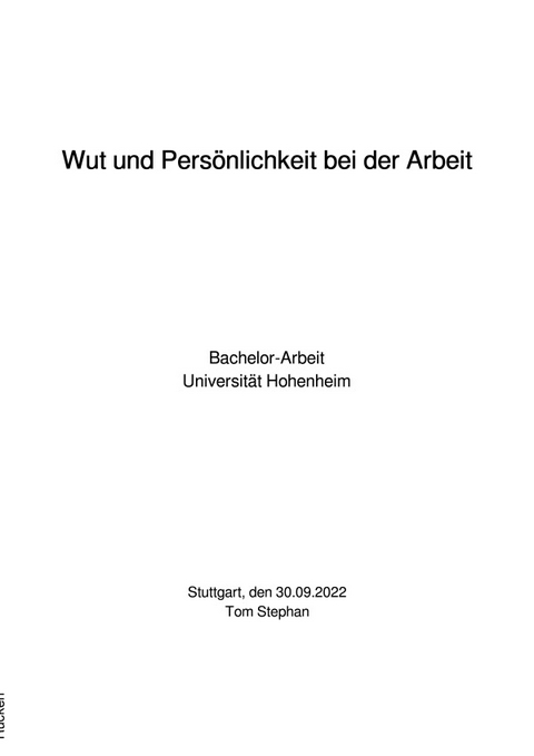 Wut und Persönlichkeit bei der Arbeit - Tom Stephan