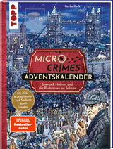 Micro Crimes Adventskalender – Sherlock Holmes und die Blutspuren im Schnee. Mit XXL-Wimmelposter und Stickern durch London - Gecko Keck, Christian Weis