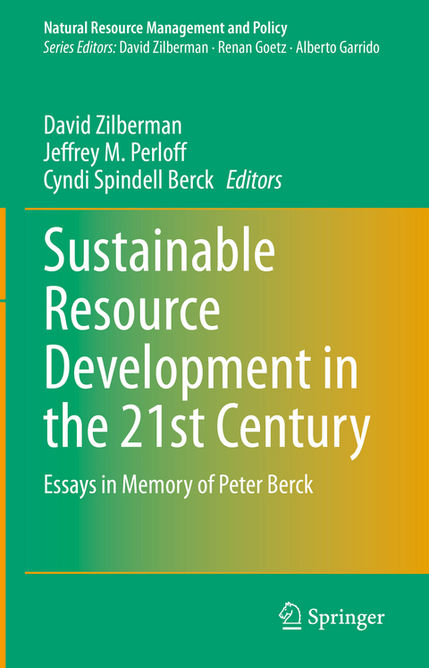 Sustainable Resource Development in the 21st Century - 