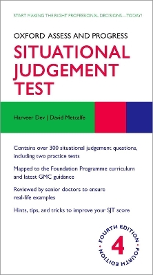 Oxford Assess and Progress: Situational Judgement Test - David Metcalfe, Harveer Dev