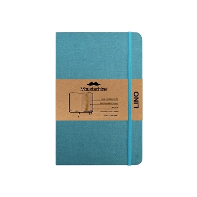 Moustachine Classic Linen Pocket Ocean Water Blue Dotted Hardcover