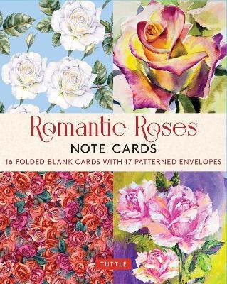 Romantic Roses, 16 Note Cards - 