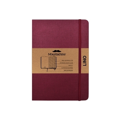 Moustachine Classic Linen Large Burgundy Squared Hardcover