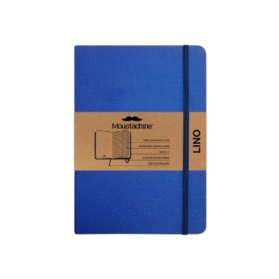 Moustachine Classic Linen Medium Indigo Blue Squared Hardcover