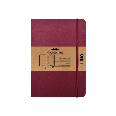 Moustachine Classic Linen Medium Burgundy Dotted Flex