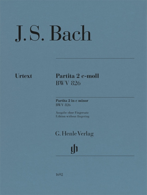 Johann Sebastian Bach - Partita Nr. 2 c-moll BWV 826 - 