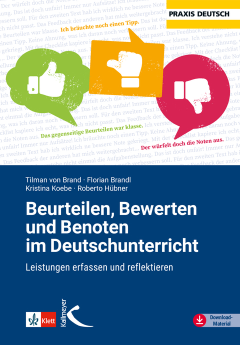 Beurteilen, Bewerten und Benoten im Deutschunterricht - Tilman von Brand, Florian Brandl, Roberto Hübner