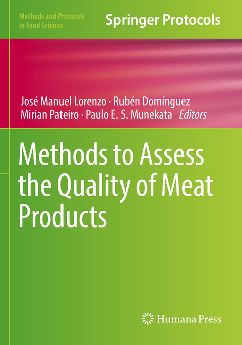 Methods to Assess the Quality of Meat Products - 