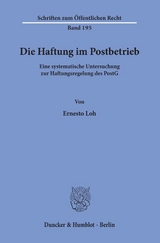 Die Haftung im Postbetrieb. - Ernesto Loh