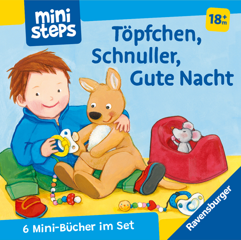 ministeps: Mein erster Bücher-Würfel: Töpfchen, Schnuller, Gute Nacht (Bücher-Set) - Ava-Barb Yaga