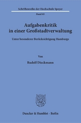 Aufgabenkritik in einer Großstadtverwaltung - Rudolf Dieckmann