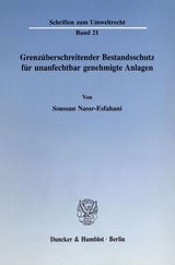 Grenzüberschreitender Bestandsschutz für unanfechtbar genehmigte Anlagen. - Soussan Nassr-Esfahani