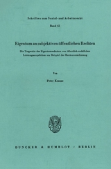 Eigentum an subjektiven öffentlichen Rechten. - Peter Krause