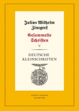 Julius Wilhelm Zincgref: Gesammelte Schriften / Deutsche Kleinschriften - 