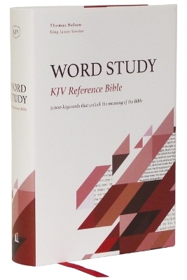 KJV, Word Study Reference Bible, Hardcover, Red Letter, Thumb Indexed, Comfort Print -  Thomas Nelson