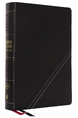 KJV, Word Study Reference Bible, Leathersoft, Black, Red Letter, Comfort Print -  Thomas Nelson