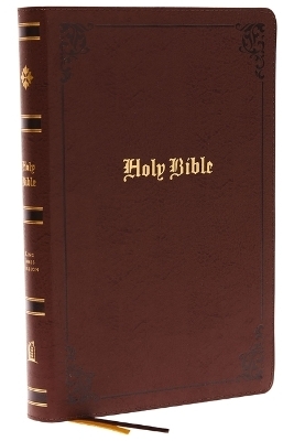 KJV Holy Bible: Large Print with 53,000 Center-Column Cross References, Brown Bonded Leather, Red Letter, Comfort Print: King James Version -  Thomas Nelson