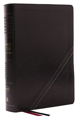 NKJV, Word Study Reference Bible, Leathersoft, Black, Red Letter, Comfort Print -  Thomas Nelson