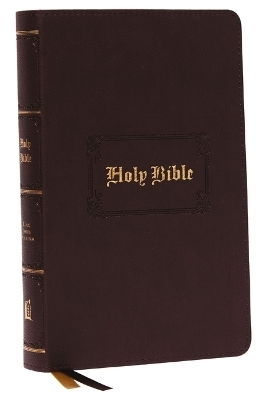 KJV, Personal Size Large Print Reference Bible, Vintage Series, Brown Leathersoft, Red Letter, Comfort Print -  Thomas Nelson