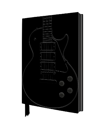 Black Gibson Guitar Artisan Art Notebook (Flame Tree Journals) - 