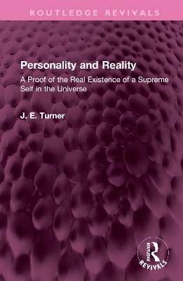 Personality and Reality - J. E. Turner